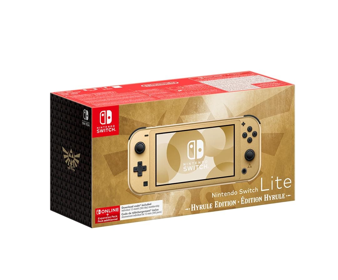 Nintendo Switch Lite: Hyrule Edition + 12 Months NSO