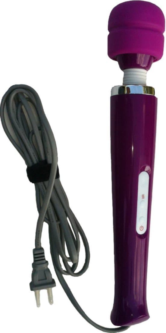 POWERFUL 8 Speed Massager HandHeld with soft silicone head - Purple