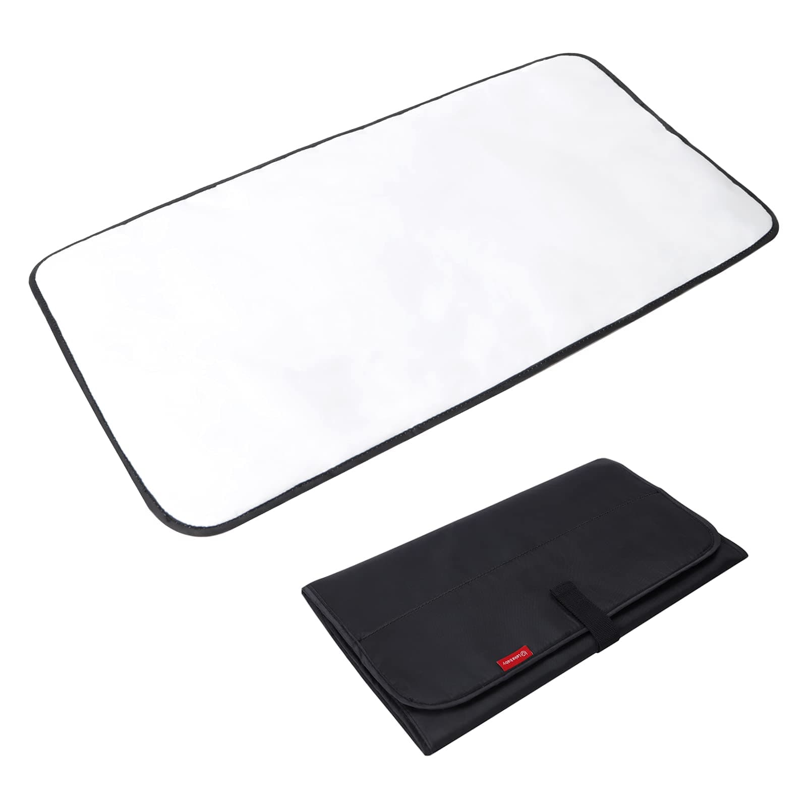 Lekebaby Foldable Travel Changing Mat, Black