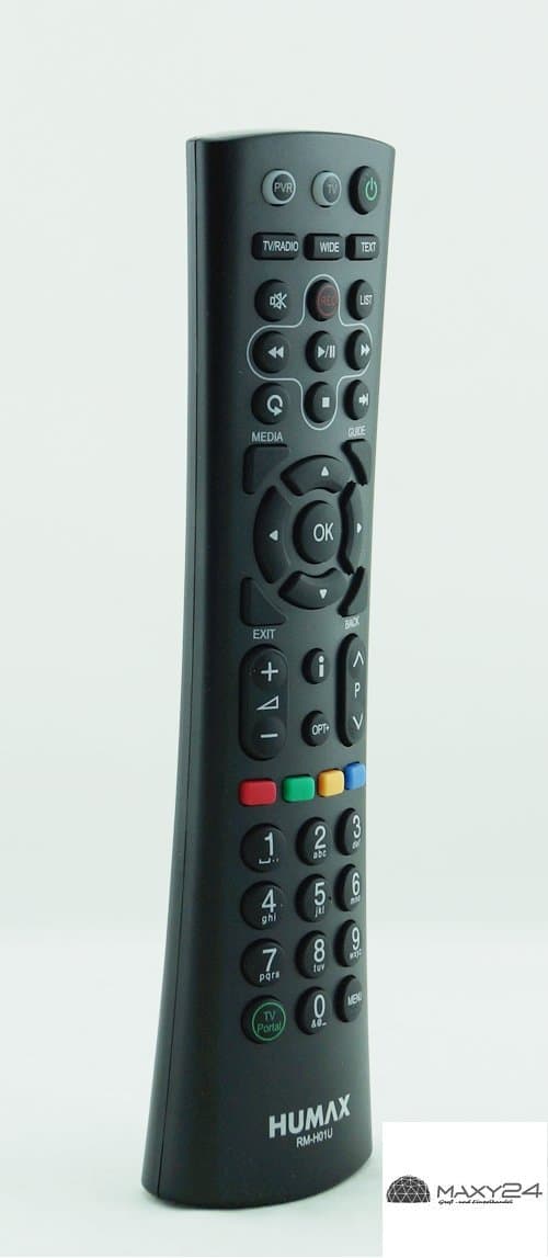 Humax RM-H01U IR Wireless Remote Control Buttons Black Wireless IR Remote Control (TV, Set-top Box, Hit the Button, Black)