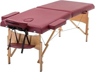 BestMassage Portable Massage Table 84'' 2 Folding Spa Bed Salon Bed Height Adjustable 24''-33'' Facial Cradle W/Carry Case
