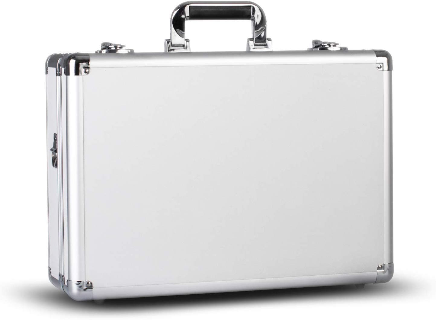 Zeikos ZE-HC36 Deluxe Medium Hard-Shell Protective Storage Case with Black Foam - 18 x 12 x 6.5 Inches Pelican Water & Dust Resistant for Drones, Pistols, Laptops, Cameras, Lenses & Equipment-White
