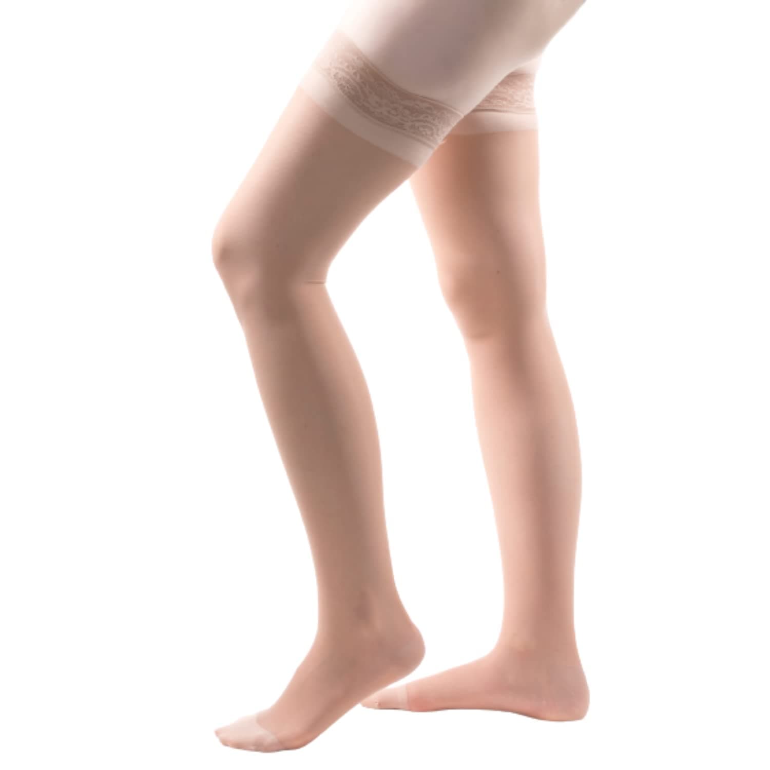 Allegro Compression Hosiery15-20 mmHg Essential 4 Sheer Support Thigh High Hose