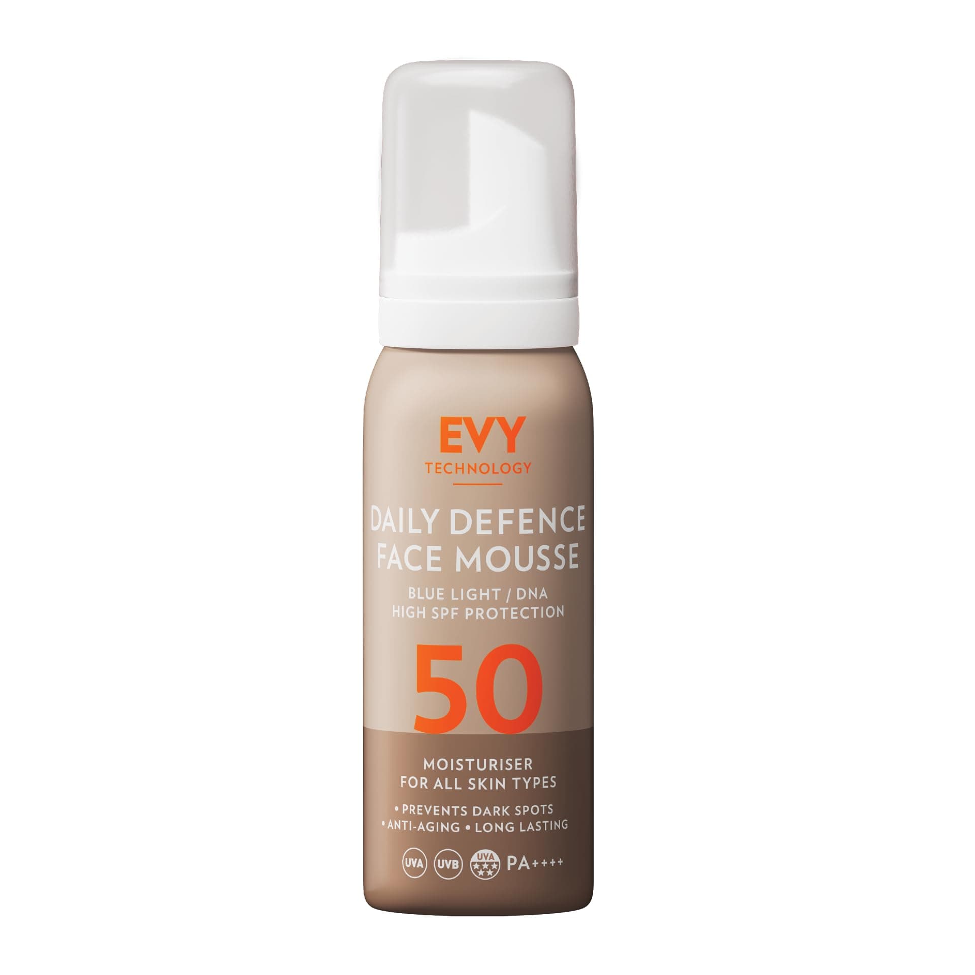 Evy Technology"Daily Defense" Sunscreen Mousse SPF50 (75ml)