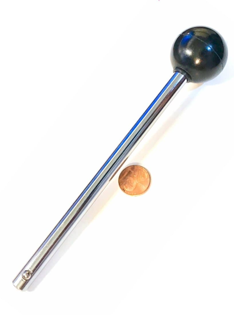 SBDs Pin, Tensile - 3/8" Diameter| 3 3/4" Locking pace | Universal Weight Stack Replacement PIN - Detent PINS with Round Knob - Chrome Plated Steel Shaft