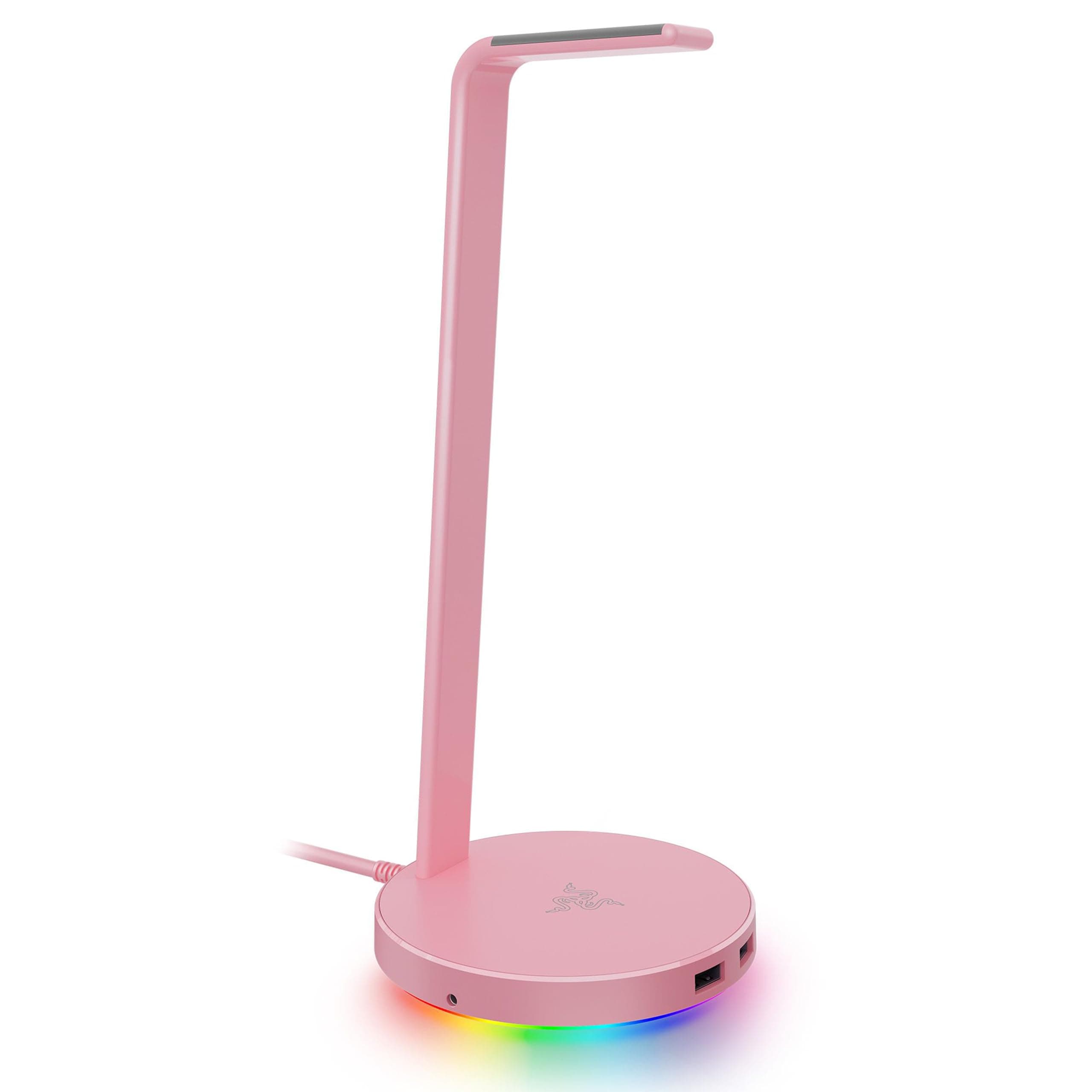 Base Station V2 Chroma - Chroma Enabled Headset Stand with 3.1 USB Hub and 7.1 Surround Sound (2 USB 3.1 Ports, Intergrated Headset Stand, Non-Slip Base, Chroma RGB) Quartz Pink