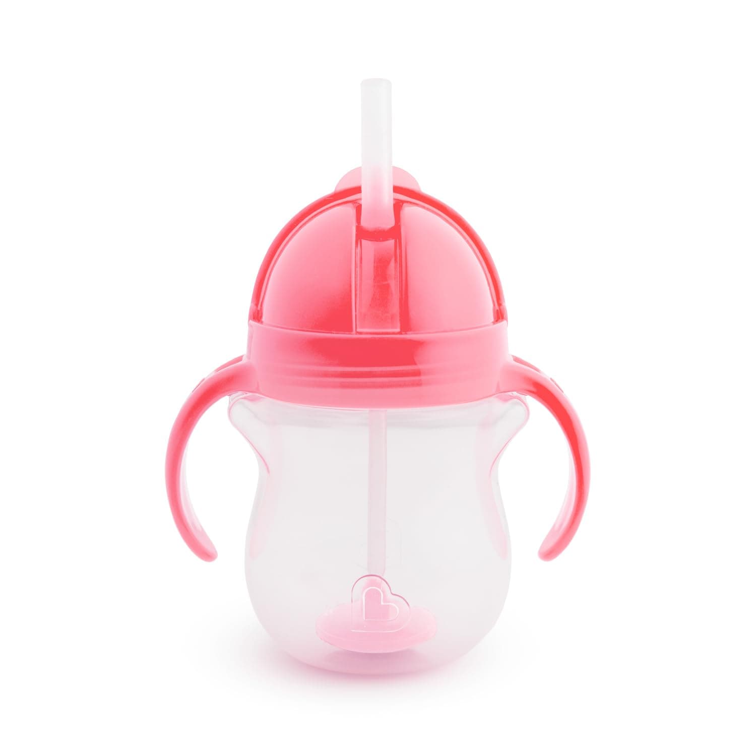 Click Lock Tip and Sip Weighted Flexi Straw Trainer Cup (7 oz/207 ml, Pink)