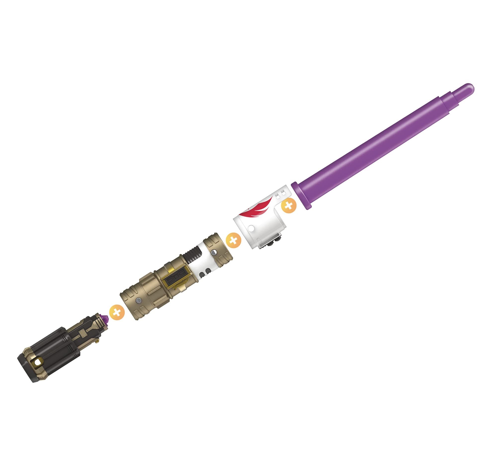 Star Wars Lightsaber Forge Mace Windu Extendable Purple Lightsaber Customizable Roleplay Toy, Ages 4 and Up
