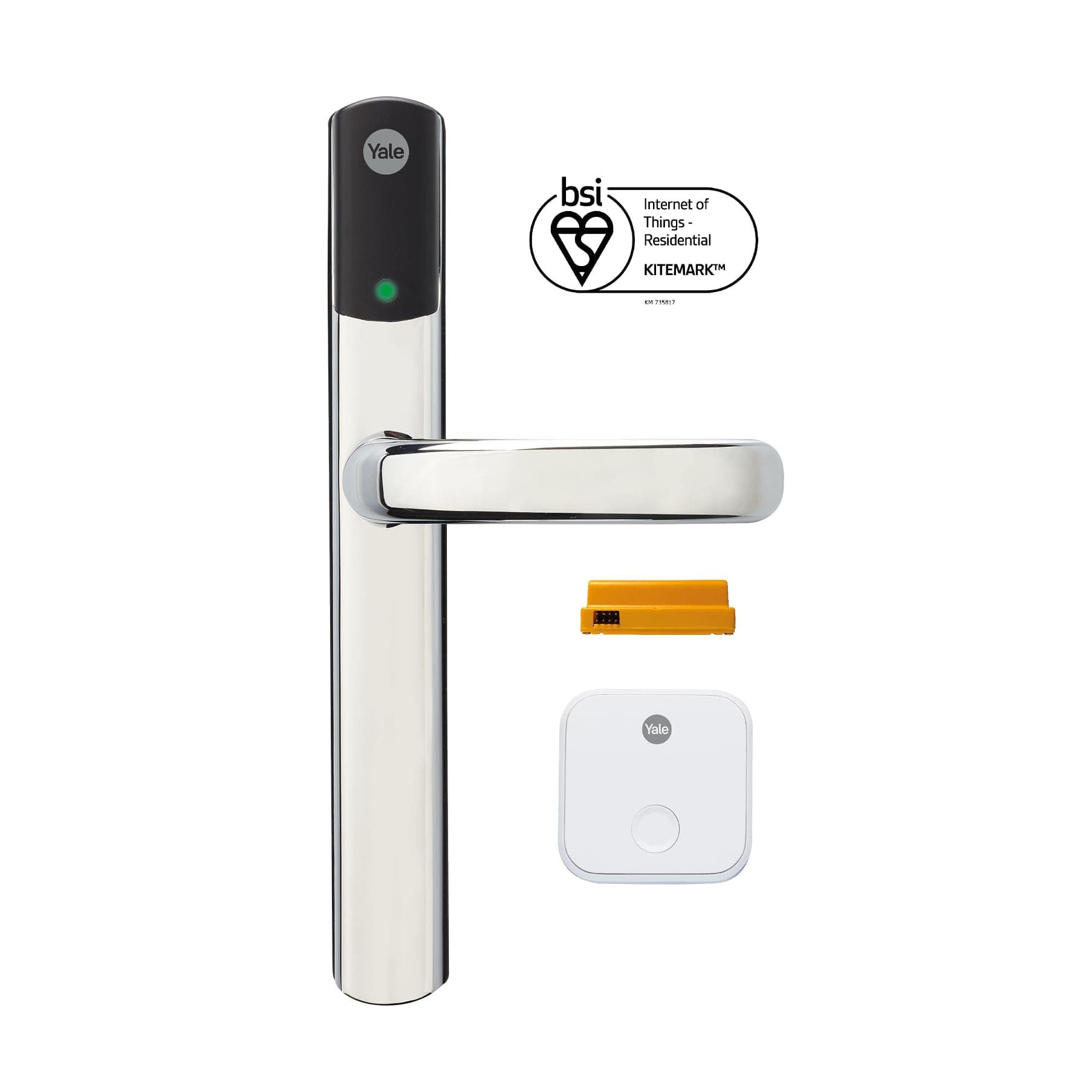Conexis L2 Smart Door Lock [NO Subscription Required] Remote Access from Anywhere, Anytime, No Key Needed, Works with Alexa, Google Assistant and Philips Hue - Chrome