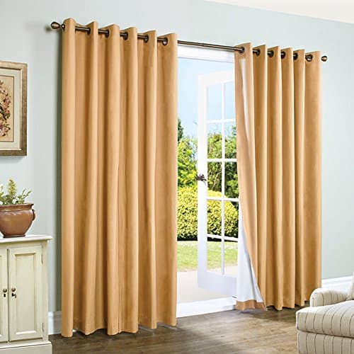 Thermalock Four Seasons Black Out Panel Set, 80 By 95-Inch, Camel