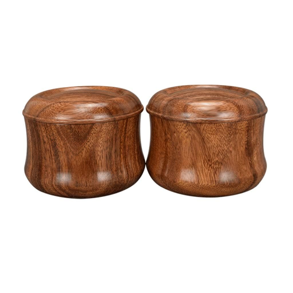 Checker Set Wood Color Go Chess Box Solid Wood Chess Boxs With Lid 1pair For Chess Pieces Storage Board Game (Color : B-Go chess dedicated, Size : Only chess box)