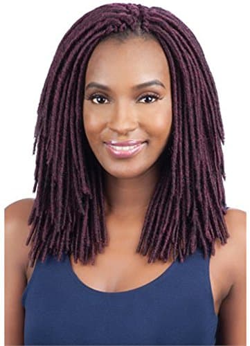 2X MEDIUM SOFT FAUX LOC 10" (BLBK) - Model Model Glance Synthetic Crochet Braid Dread Locks