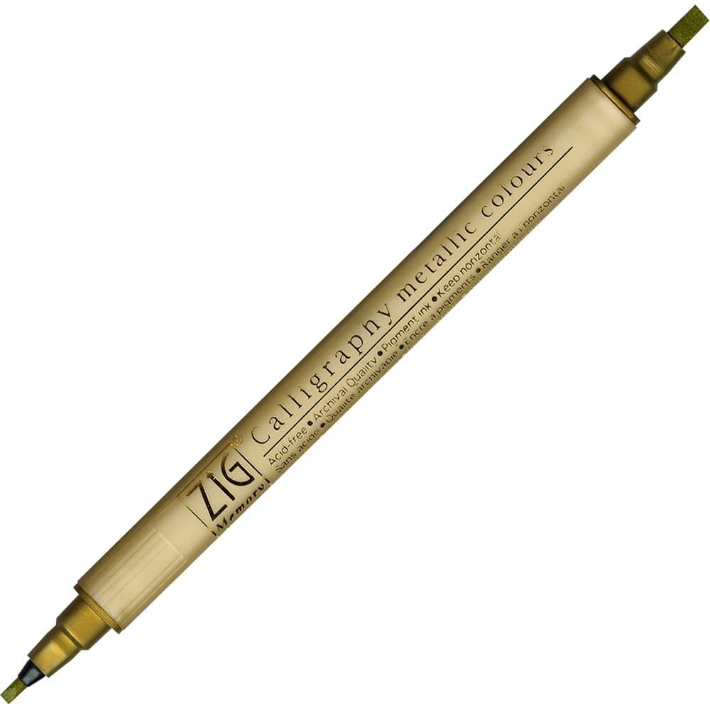 Toga Kuretake Zig Memory System Twin Marker (Gold)