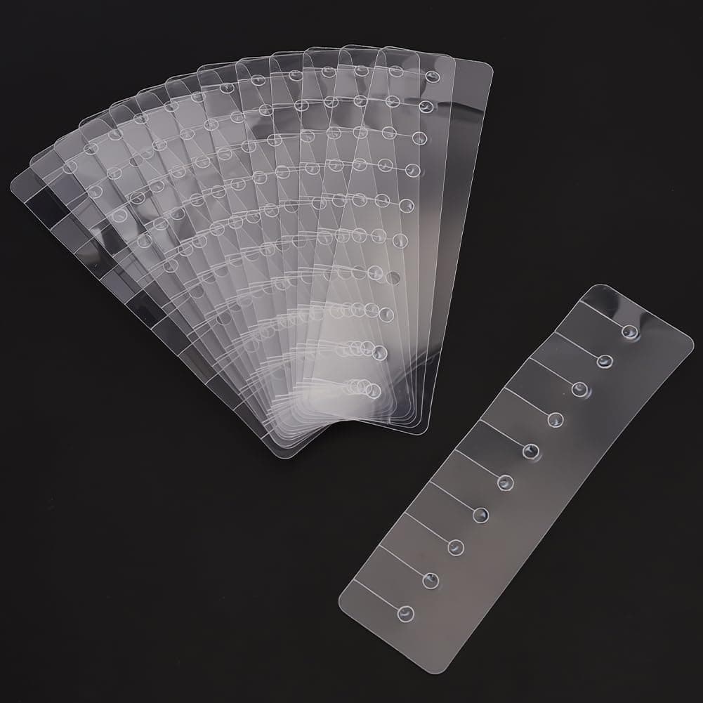 30Pcs Heat Shield Guards Rectangle for Hair Extension Bonding Multi Hole Shield Spacers Fusion Glue Protector Templates