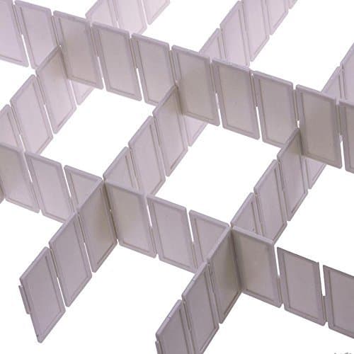 6pcs Pretty Practical Home Grid Drawer Divider Drawer Separator Household Necessity Storage Organizer