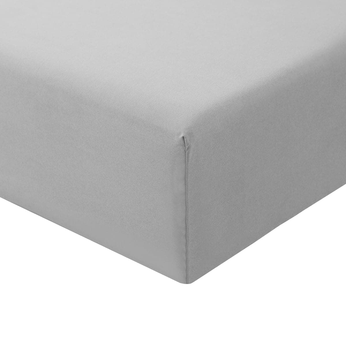 RUIKASI Superking Fitted Sheet Deep - Light Grey Bottom Sheet for Super Kingsize Bed with 40cm 16 Inches Extra Deep Sided Pocket, Soft Microfiber Bedsheet Ultra Deep Fit with Mattress