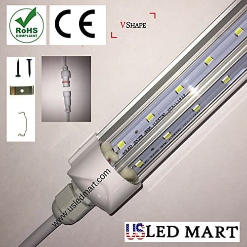 V Shape Double PCB LED Cooler Tube Light - 6ft 39w - 45 Degree