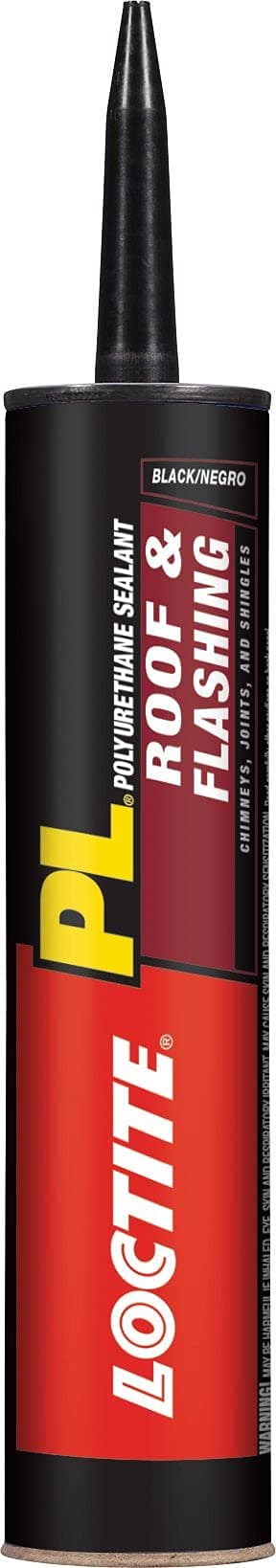 PL Roof Flashing Polyurethane Sealant, Black, 10 Ounce