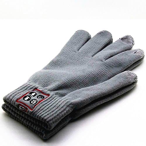 Momoday Bluetooth Free Hands Call Talking & Touch Screen Knit Gloves Headset with Conductive Fingertips for Smartphone (Grey)