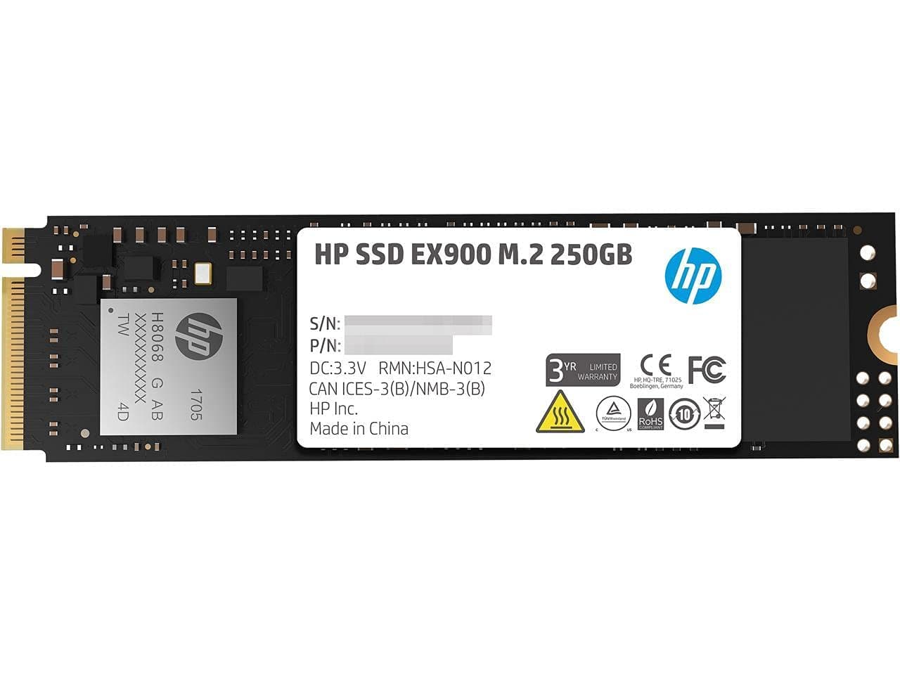 HP Hewlett Packard 2yy43aa # ABB SSD Flash Drive Internal SATA 250 GB