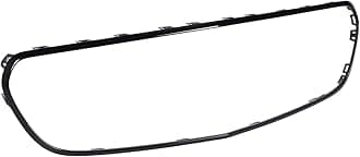 Front Bumper Grill Surround Trim with High Strength Material, Stylish Design for E Class W213 C238 AMG Line Pre Facelift Vehicles (Black)