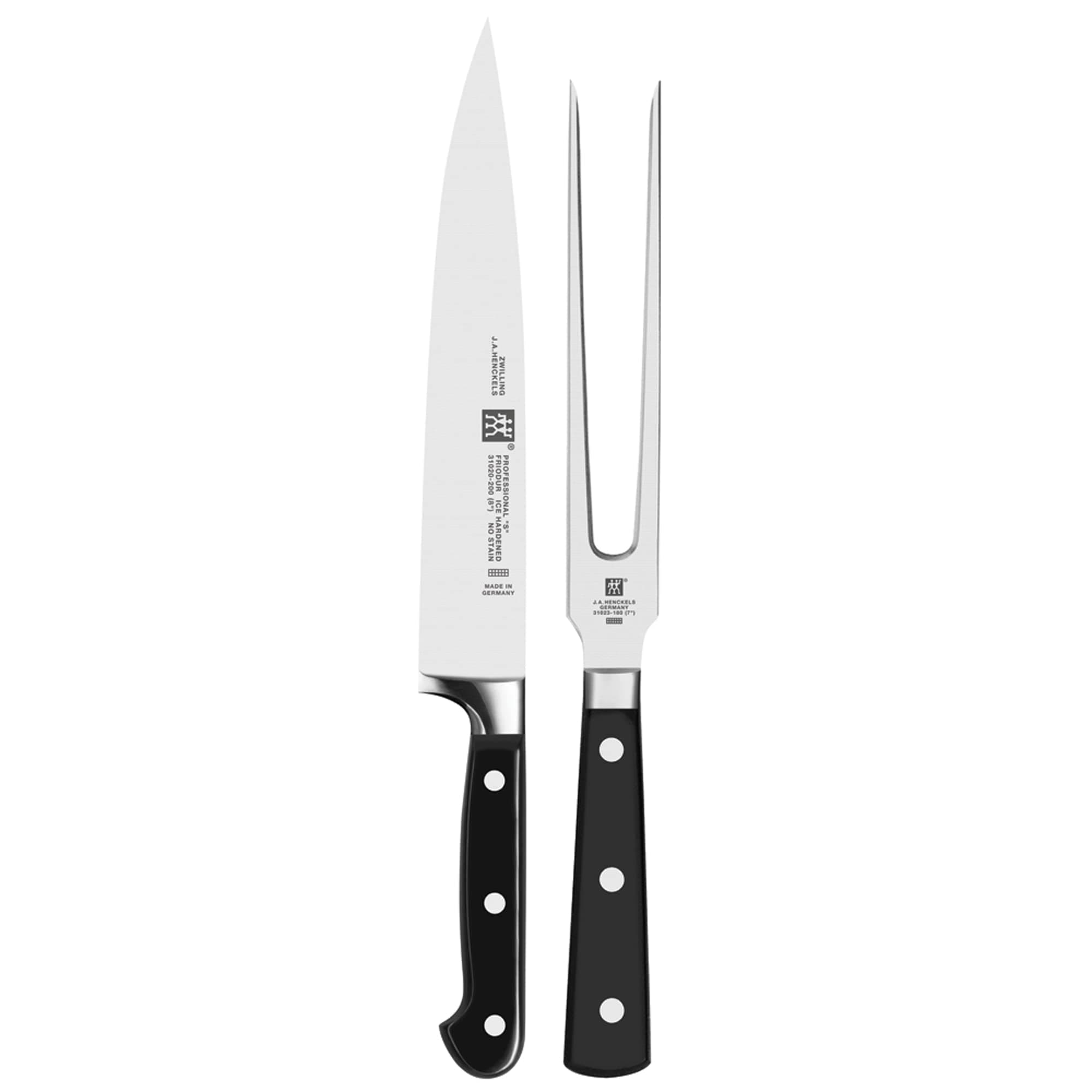 Professional "S" 2-pc Carving Knife & Fork Set