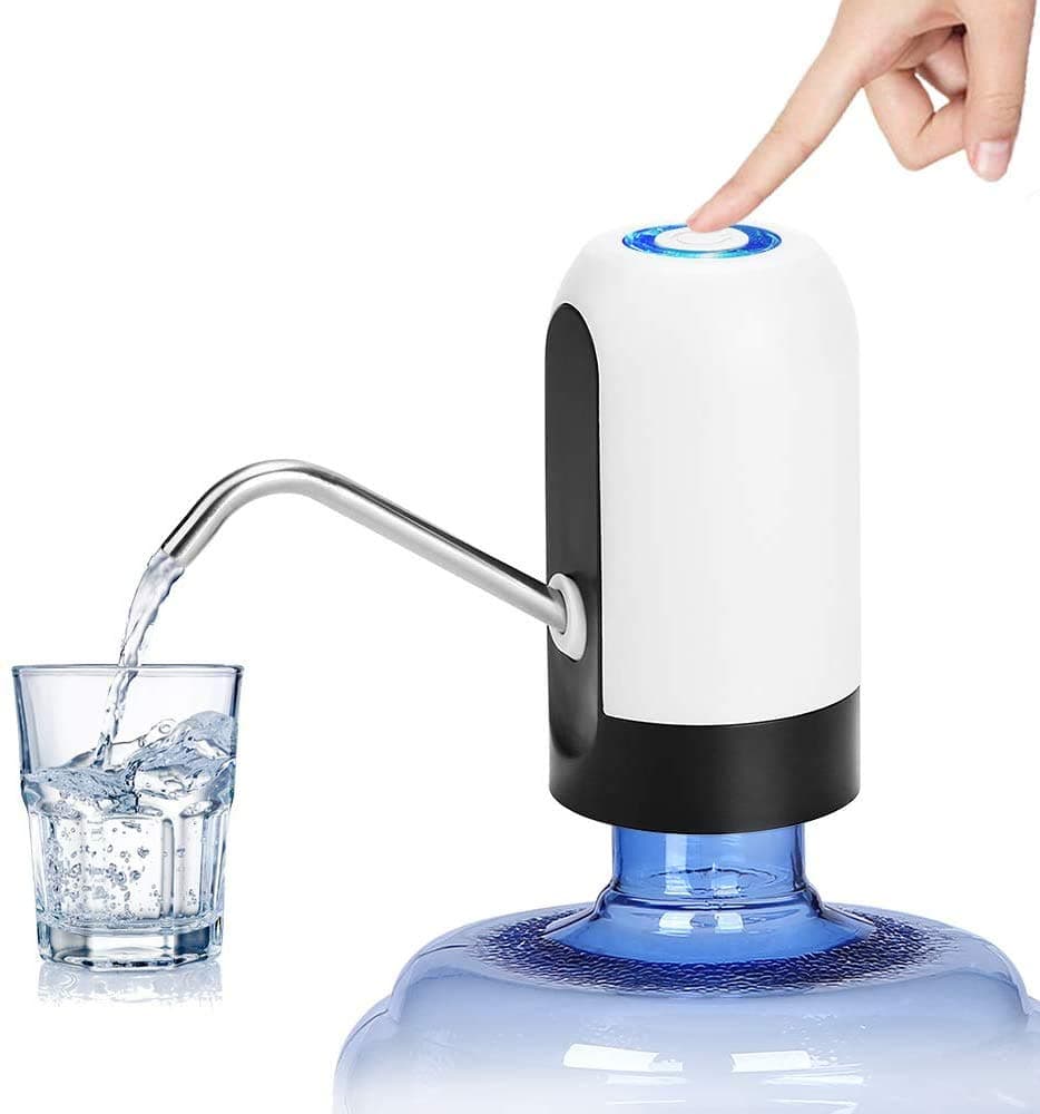 EXTON Automatic Wireless Portable Mini Rechargeable Water Dispenser Pump Water Bottle Upto 20 Litre Bottle with USB Charging Cable