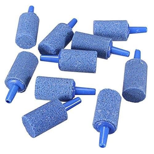 10pcs Cylinder Aquarium Bubble Air Stone Fish Tank Aerator Diffuser Hydroponics
