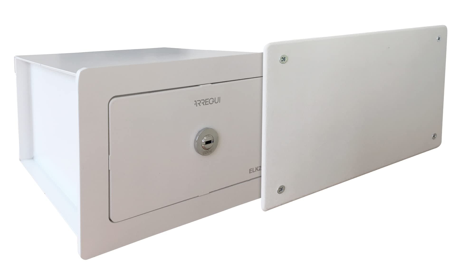 Wall Safe 22500W-S0, 3L, Alloy Steel, Key Lock, Junction Box Lid, 13 x 20 x 21 cm