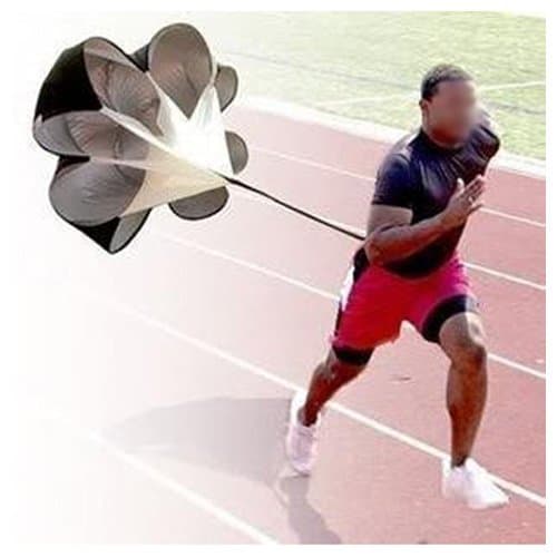 ZCSMg Polyester Speed Training Parachute Running Chute (Black)