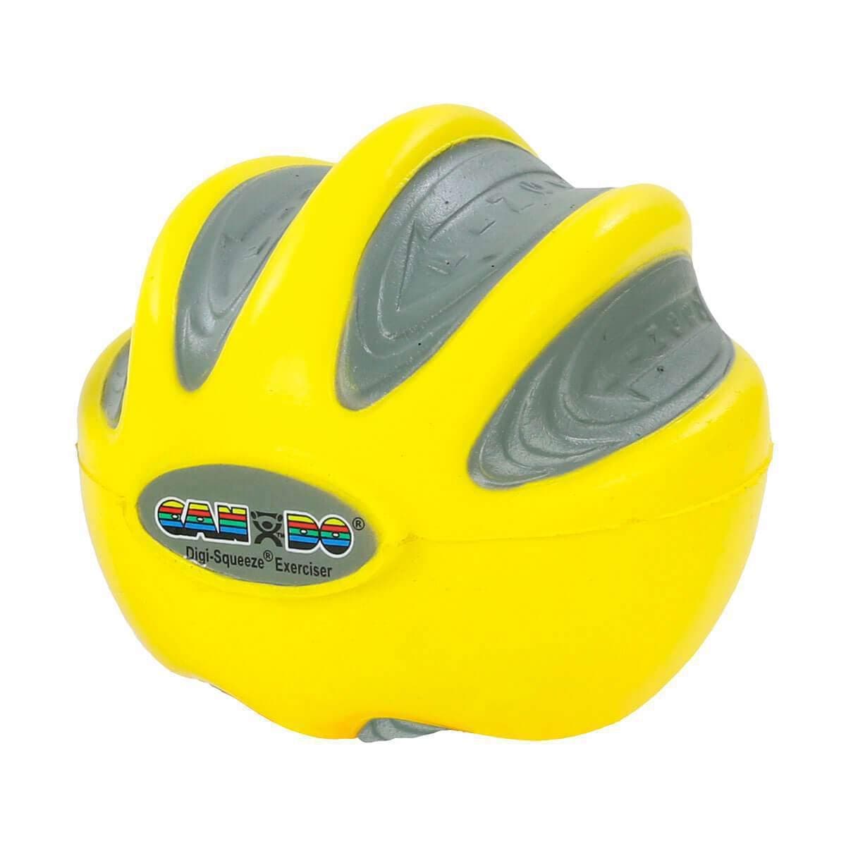 CanDo Digi-Squeeze Hand Exerciser, Yellow: X-Light Resistance, Small