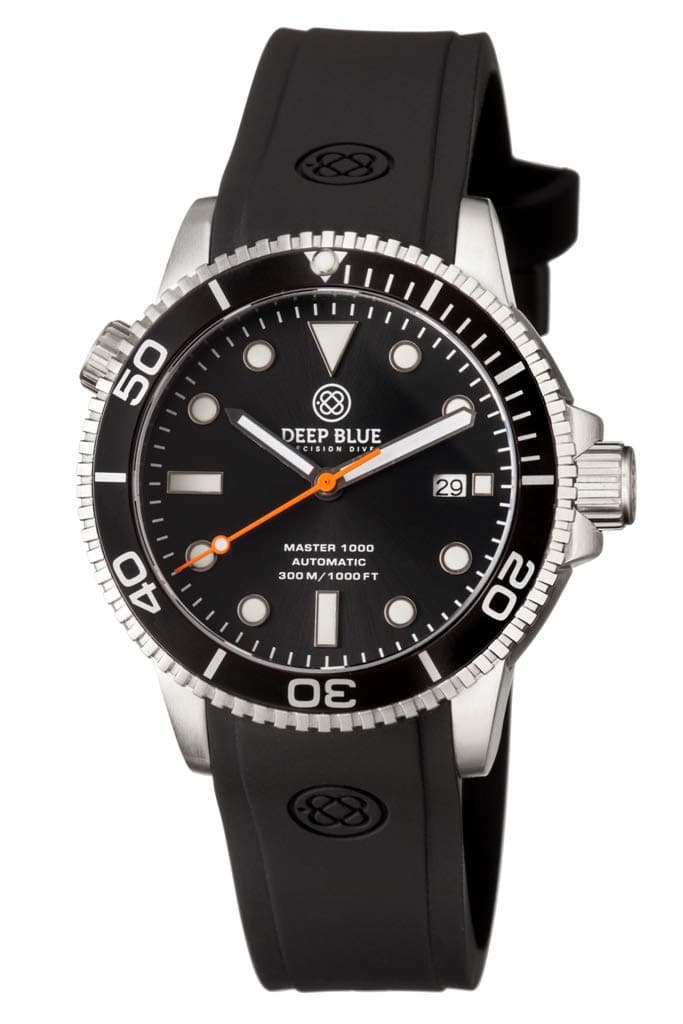 Master 1000 Automatic Diver Black Bezel -Black DIAL- Orange Second Hand