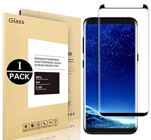 Galaxy S9 Plus Screen Protector, CooHaiSee Tempered Glass Screen Protector [0.3mm, 3D] [9H Hardness] [Crystal Clear] [Bubble Free] for Samsung Galaxy S9 Plus.
