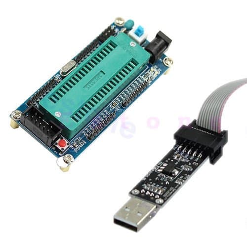 1set isp atmega16 atmega32 Board + usbisp 3.3v / 5v avr Download Programmer New