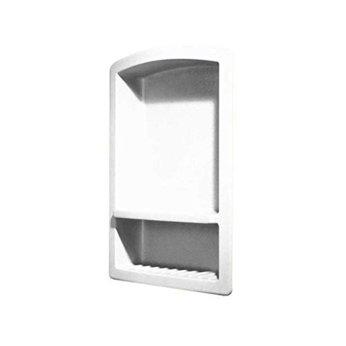 Swan RS02215.010 Solid Surface Single Shower Shelf, 4.3" D x 15" W x 22" H, White