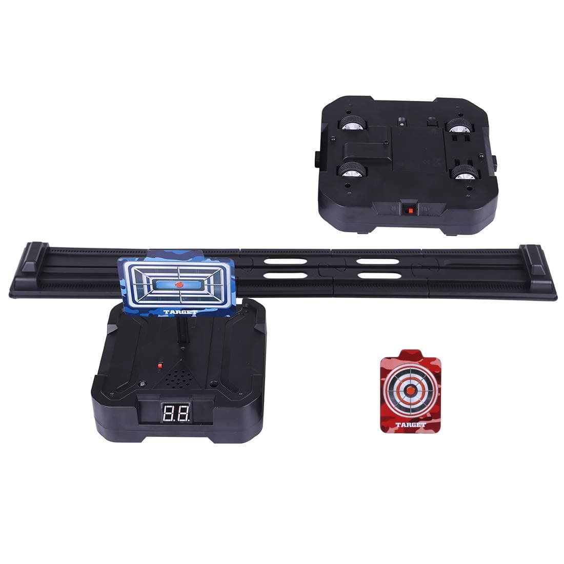 Electronic Moving Auto Resetting Target for Nerf Foam Dart Guns with Sound Effects and Score Counter by EX ELECTRONIX EXPRESS