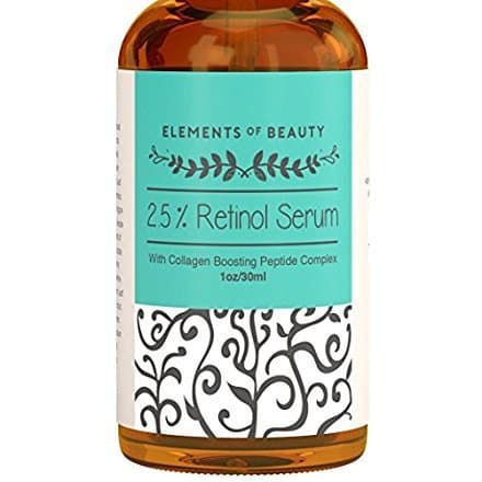 2.5% Retinol Serum (Vitamin A) - Collagen Boosting Peptide Complex Firms Skin and Refines Appearance of Wrinkles for Anti-Aging Skincare - With Hyaluronic Acid and Vitamin E - 1oz
