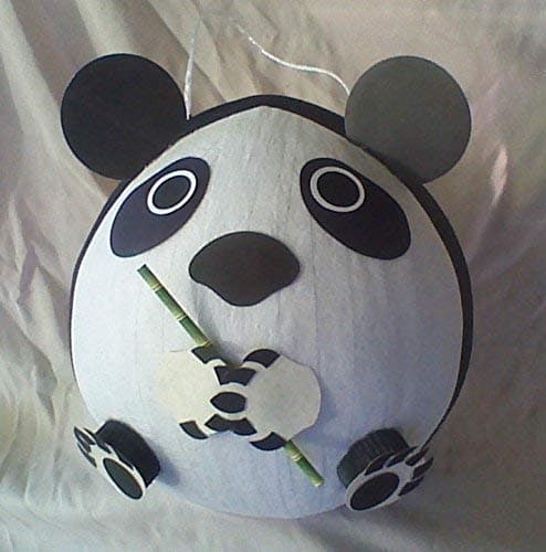 Panda Piñata. Panda Bear Pinata Holding Bamboo