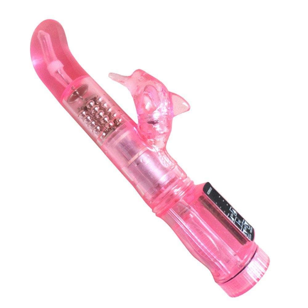 NOSSA Dolphin 12 Modes Vibrating Dildo G Spot Rabbit Vibrator Rotation Massager Sex Toys,Vibrator Sex Toys4 Man, Sex Toys4 Couples, Dildo Vibrant Toy Women,Sex Toys4 Womens Anal Plug,Pink