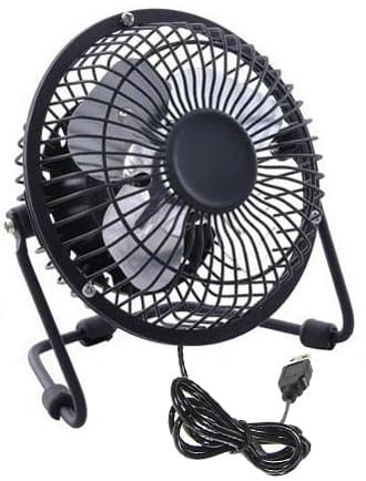 Metal USB Fan - Black