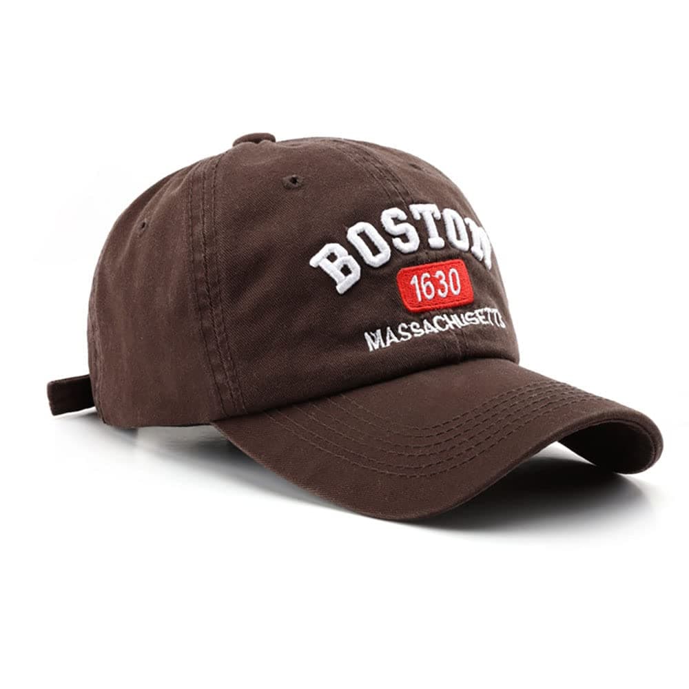 Boston Cap Unisex Baseball Cap Sun Hat Adjustable Trucker Cap