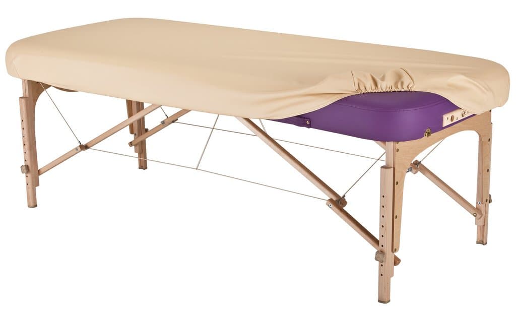 Massage Table Protection Cover – 100% PU, Fitted Massage Table Replacement Cover, Fits Round & Square Corner Tables 28-32" Wide
