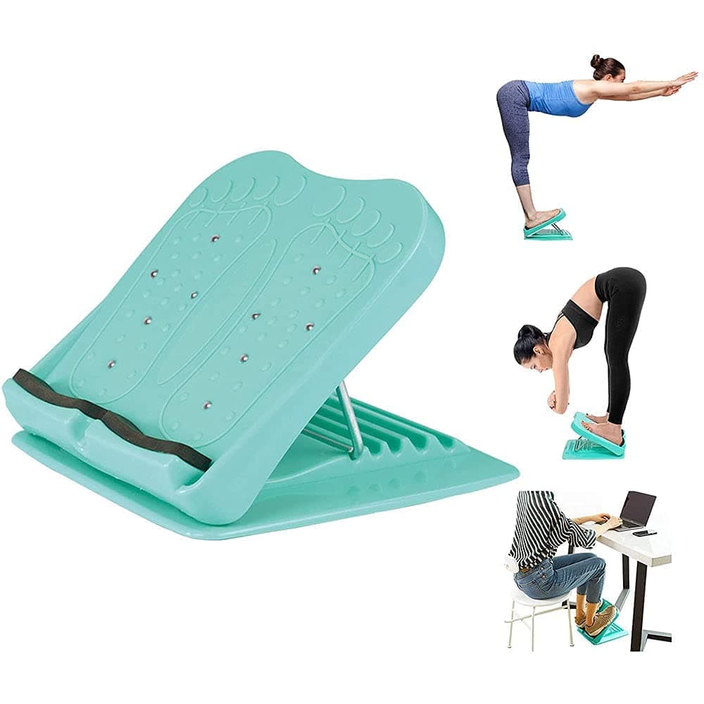 REDMART Adjustable Slant Board, Balancing Board Portable Leg Exercise Ankle Foot Calf Stretcher Balancing Fitness Pedal Wedge Stretch for Rib, Heel, Hamstring, Leg Calves Muscle Exercise Trainer