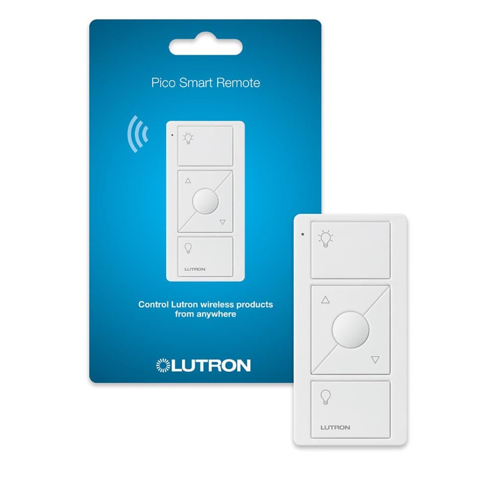 3-Button with Raise/Lower Pico Remote for Caseta Wireless Smart Lighting Dimmer Switch, PJ2-3BRL-WH-L01R, White
