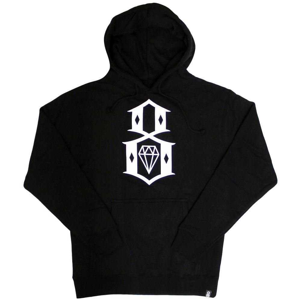 REBEL8Logo Pullover Hoodie Black