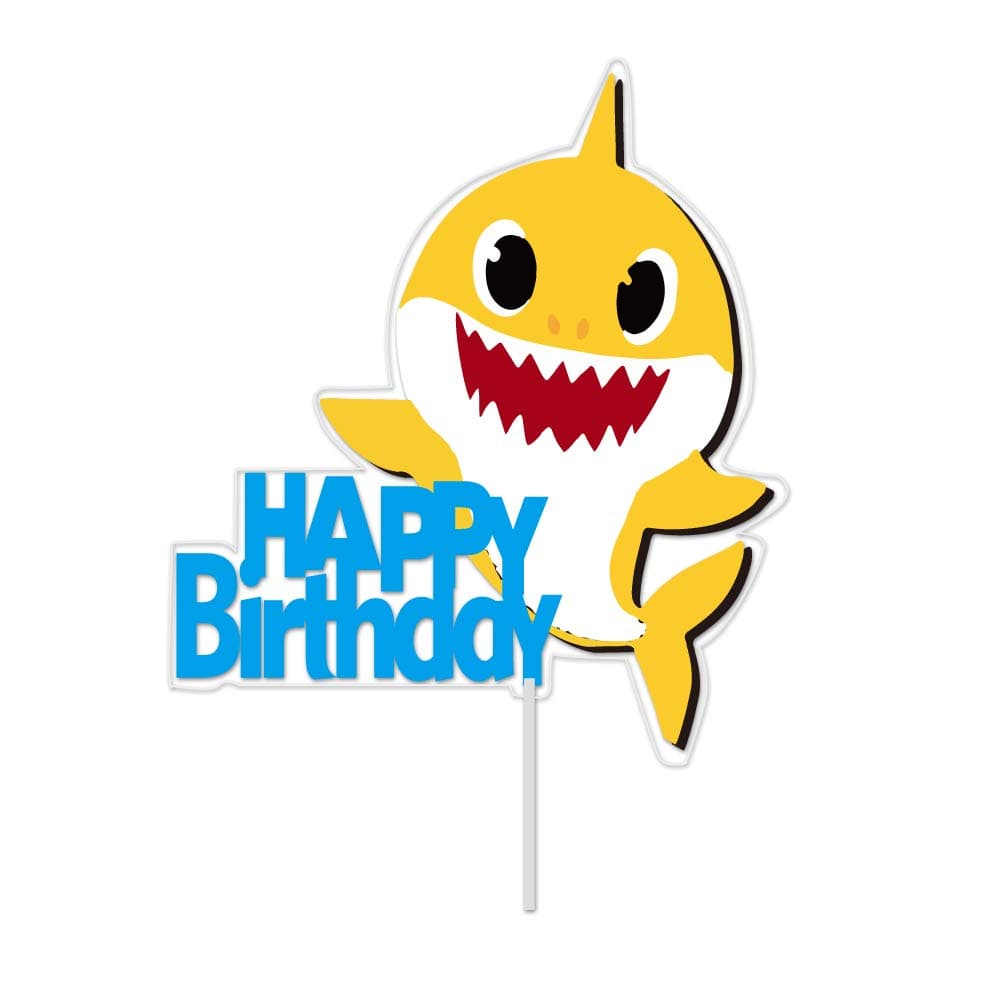 Shark Birthday cake topper for Cake Decorating