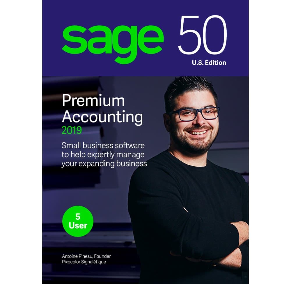 Sage 50 Premium Accounting 2019 – Advanced Accounting Software – Safe and Secure – Inventory Tracker – Manage Jobs & Expenses – Multi-User Capable