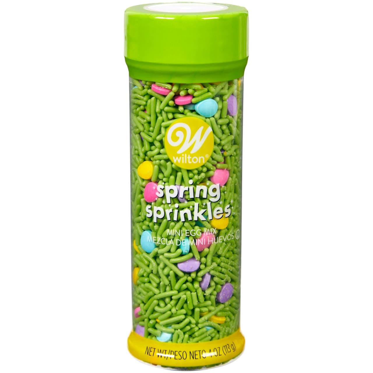 Wilton Easter Sprinkles Mix with Eggs & Grass, Colorful with Mini Egg Sprinkles for Decorating Cupcakes, Cookies & Cakes, Fun Spring Baking Decoration, 4 oz.