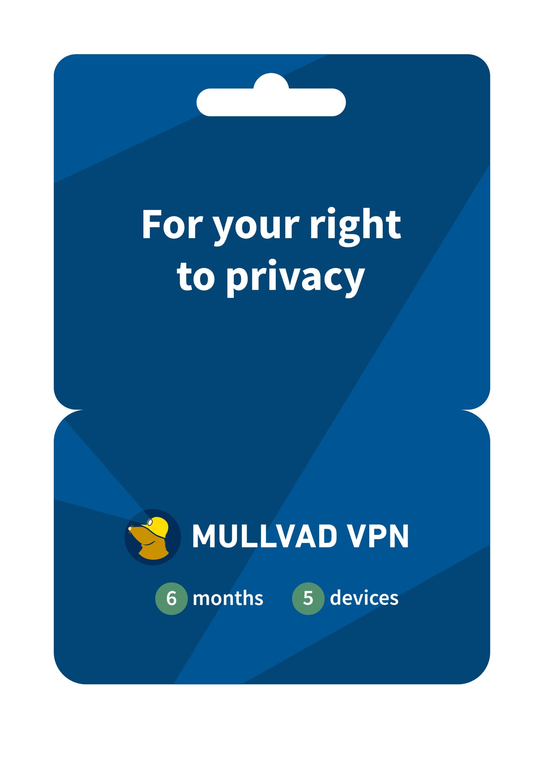 Mullvad VPN - 6 Month VPN Software for 5 Devices - Protect Privacy with an Easy to Use Security VPN Server
