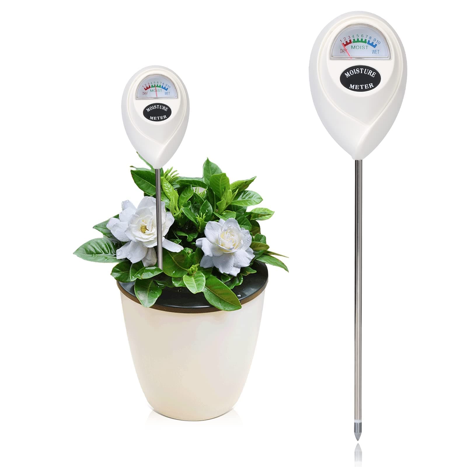 MAKINGTEC Moisture Meter, Soil Moisture Meter, Soil Plant Water Meter for House Plants, Plant Moisture Meter, with Cleaning Cloth, Plant Water Meter, for Gardening, Farming, Indoor and Outdoor Plants